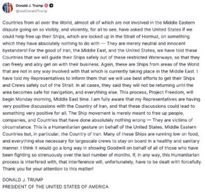 President Trump wrote